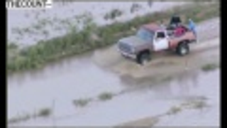 Watch This Unstoppable Beater Truck Make A Flood Its Bitch